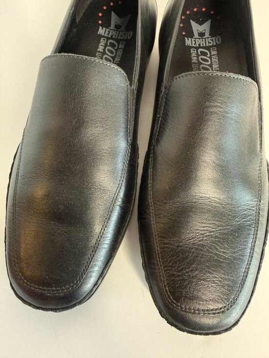 Mephisto Edlef Black Slip on Moccasin Loafers Cool Air Sz 10.5 Like NEW main image 9